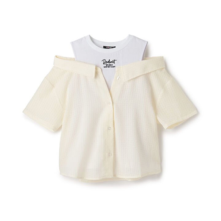 Layered Look Shirt,Black, medium image number 10