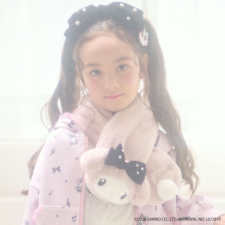 [My Melody/Kuromi] Faux Fur Scarf,, medium