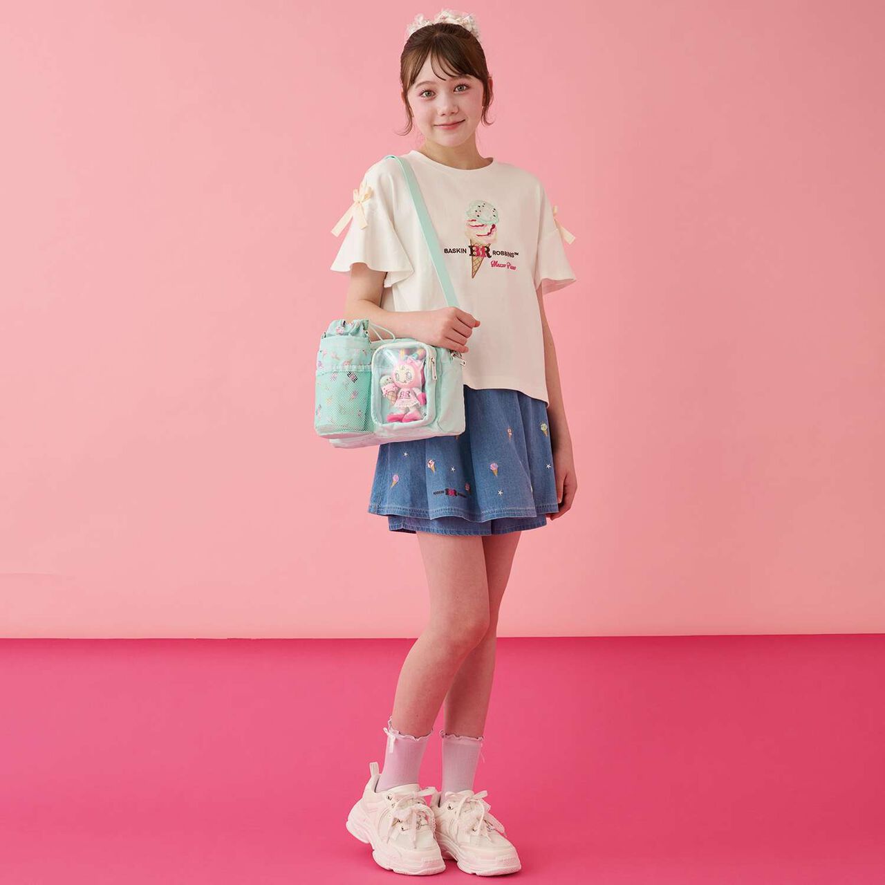 [Baskin-Robbins] Shoulder Bag with Bottle Holder,Emerald green, large image number 17