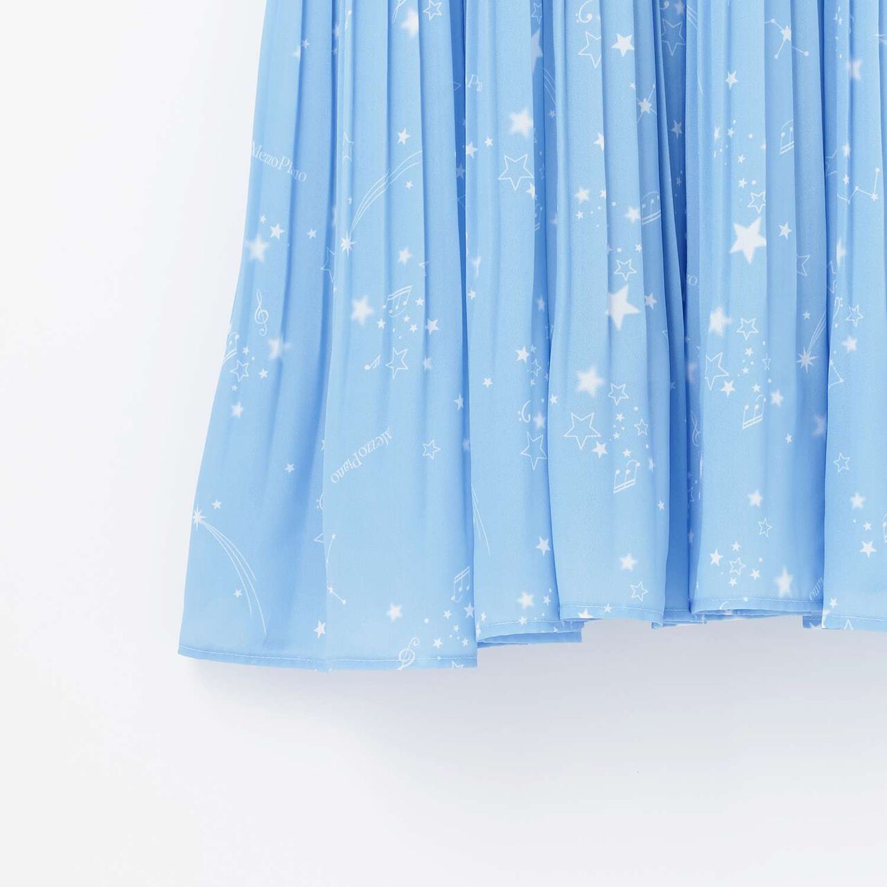Assorted Fabric Pleated One-Piece Dress♪,Light blue, large image number 5
