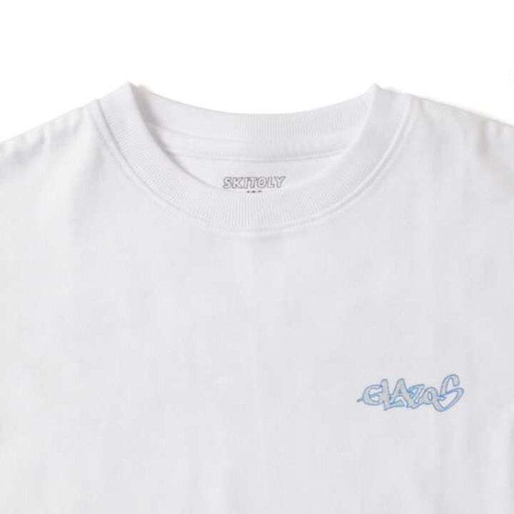 [SKIT0LY] Heavyweight Jersey Graffiti Printed T-Shirt,Navy, medium image number 4