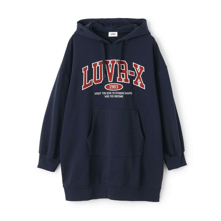 Loose Parka One-Piece Dress,Black, medium image number 10