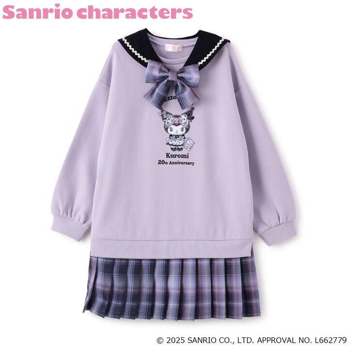 My Melody / Kuromi Hem Pleats 2 Way Sailor One-Piece Dress,Pink, medium image number 20