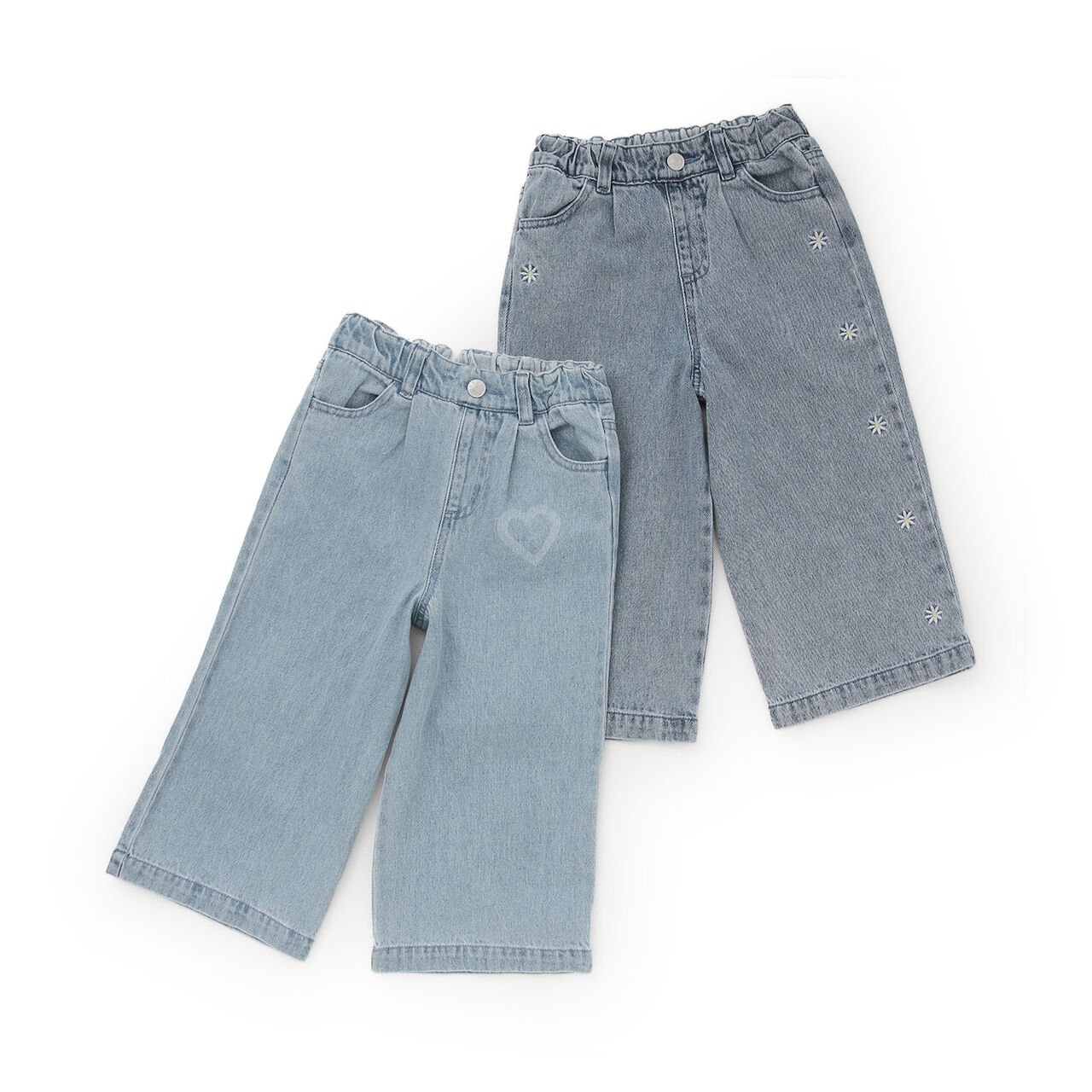 Graphic Assorted Denim Pants,Sax blue, large image number 23