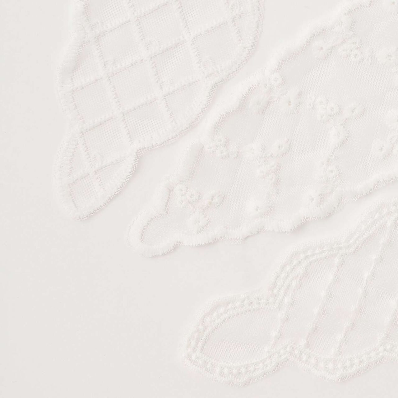 Lace Hair Scarf,Ivory, large image number 3