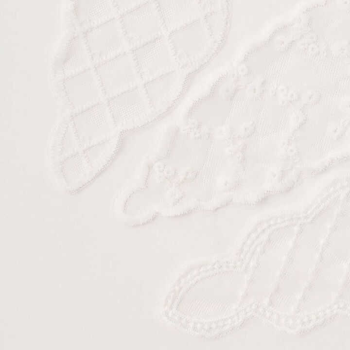 Lace Hair Scarf,Ivory, medium image number 3