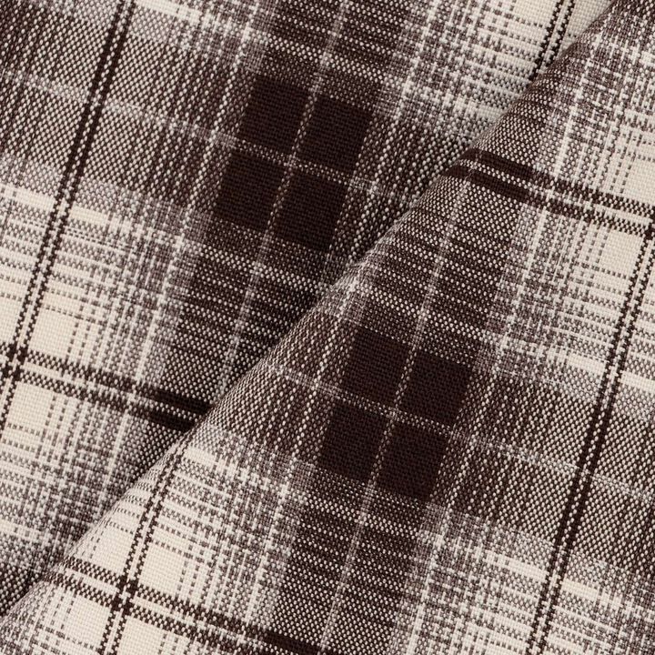 Loose Checkered Shirt,Brown, medium image number 17