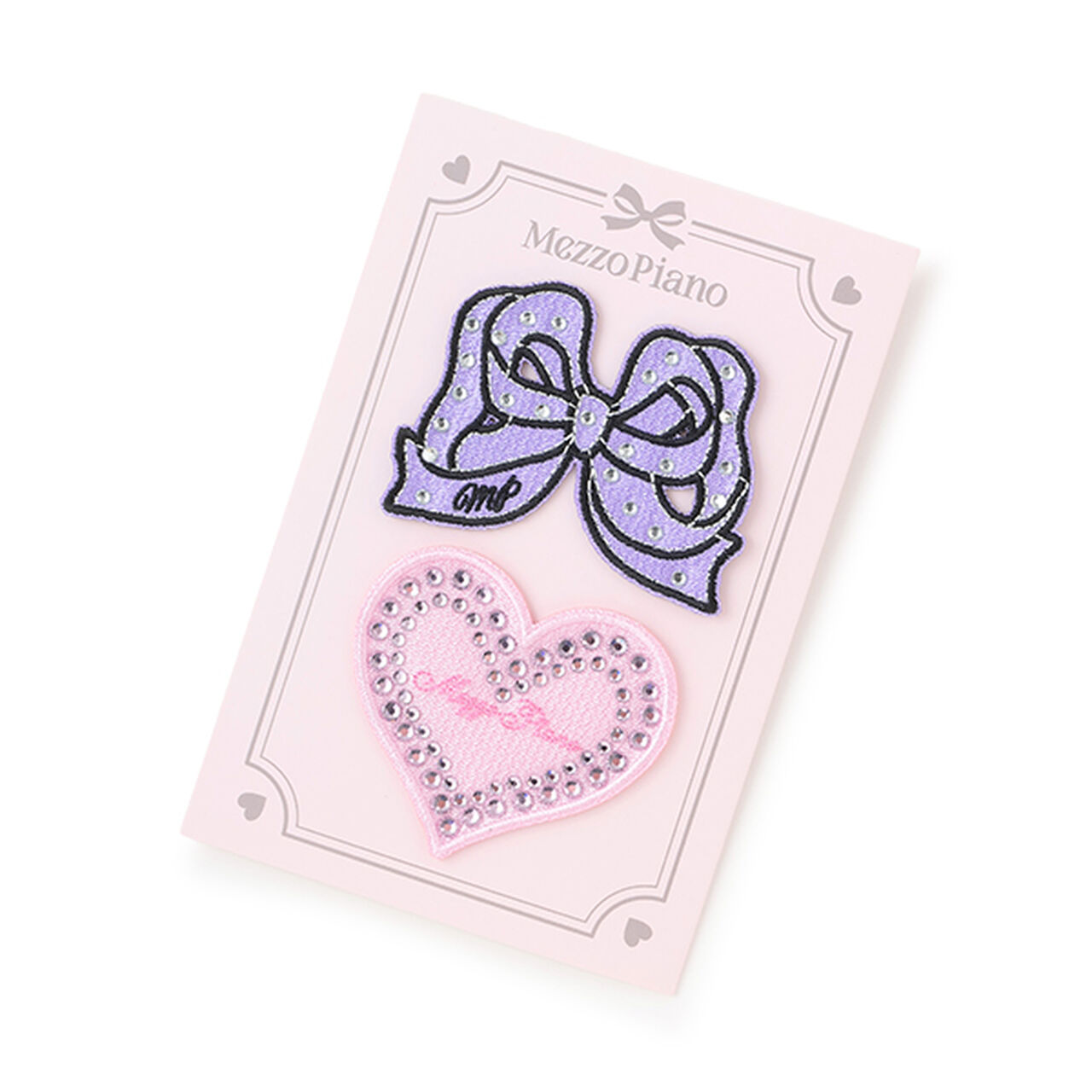 Sparkling Ribbon Patch B,Purple, large image number 0