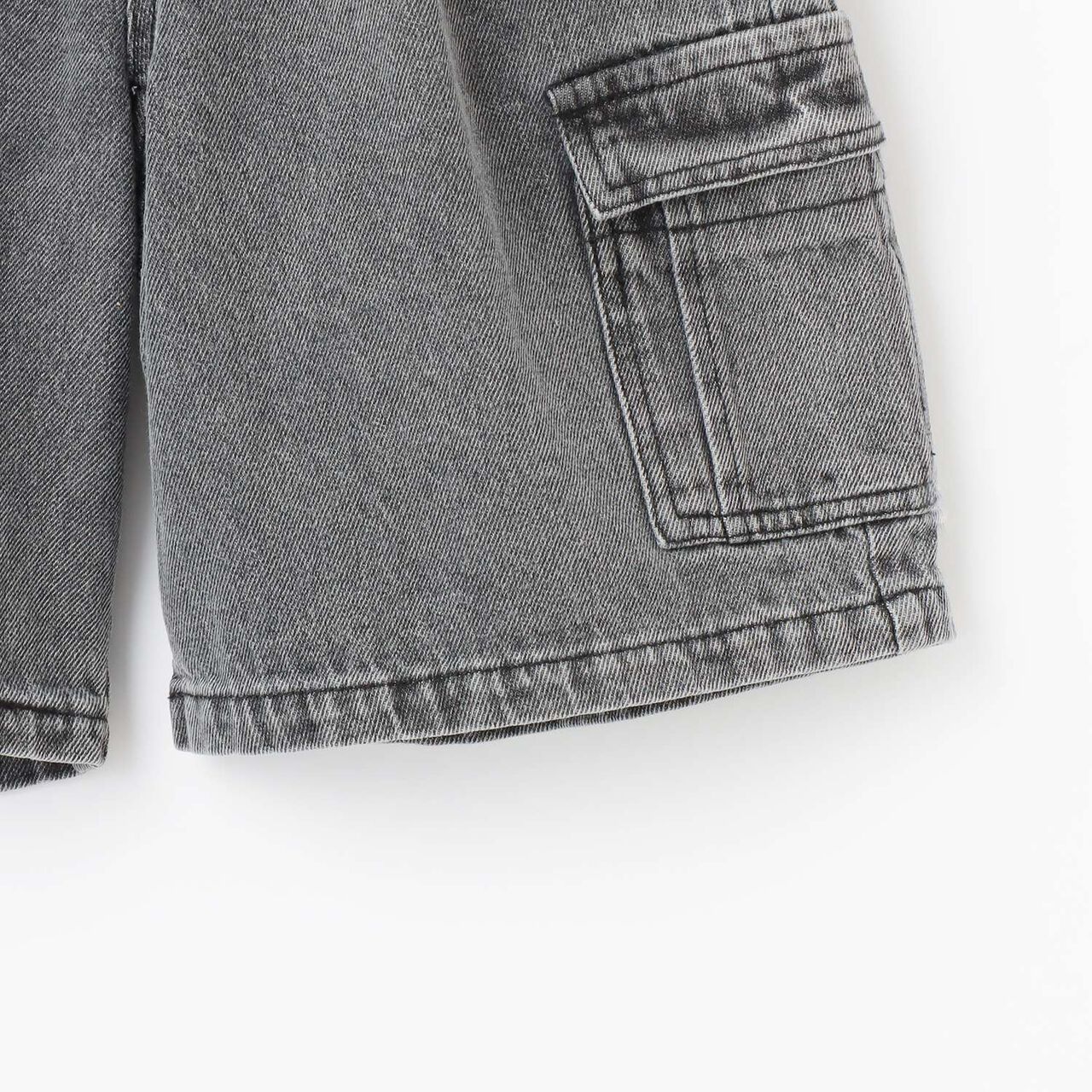 Denim Half Pants,Blue, large image number 15