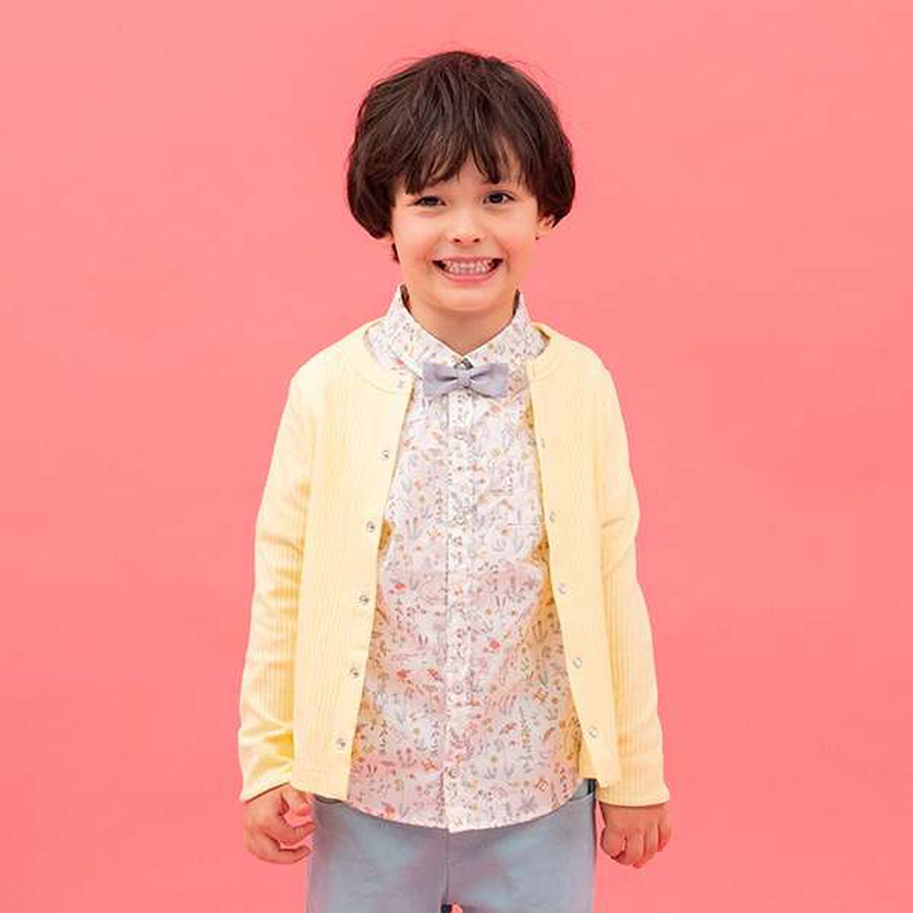 Ribbed Cardigan,Lemon yellow, large image number 10