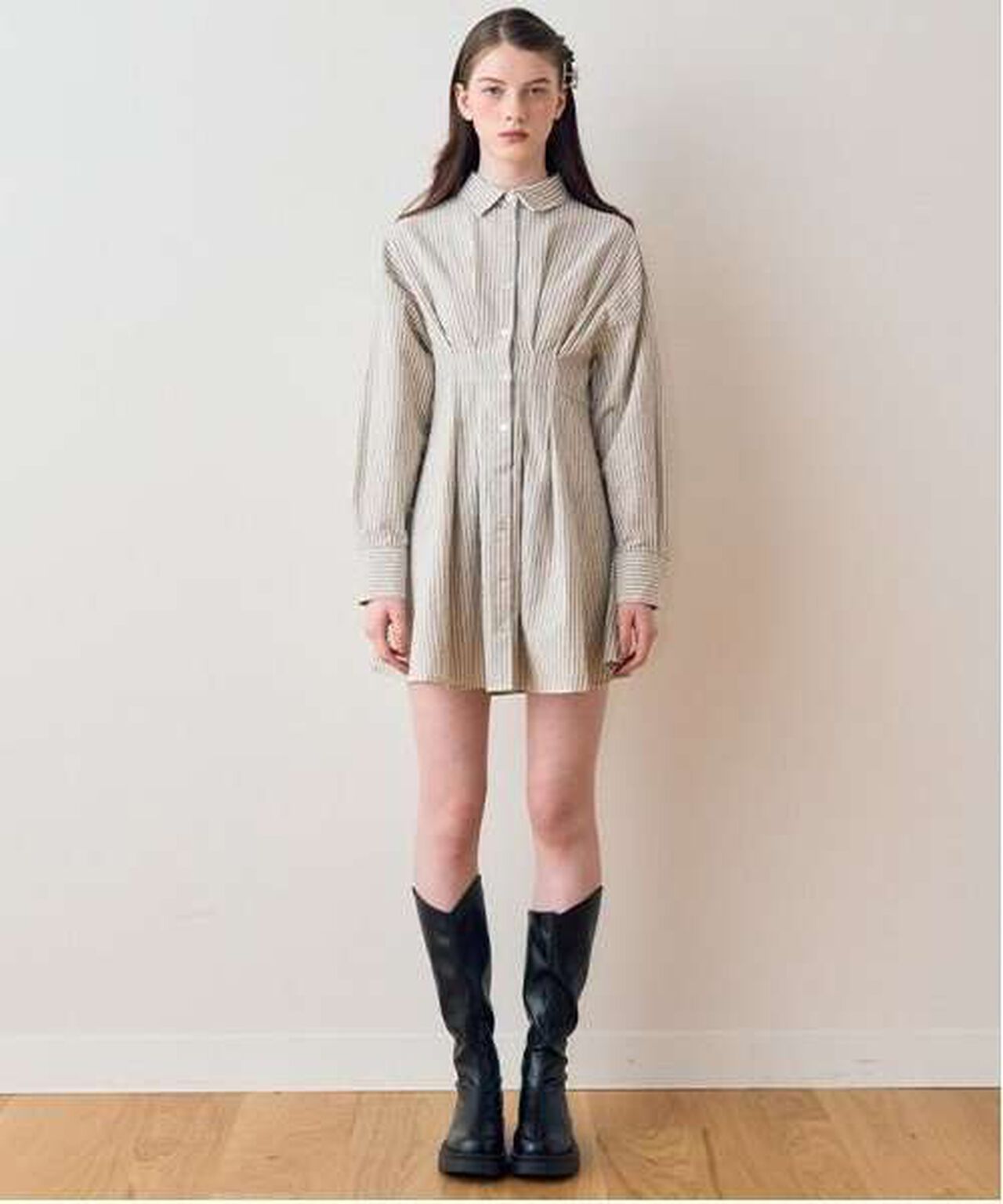 Shirt One-Piece Dress,Off white, large image number 14