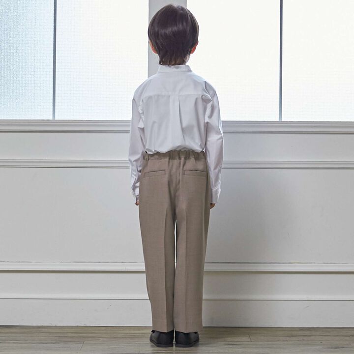 Semi-Formal No-Collar Jacket + Long Pants Set,Greige, medium image number 10