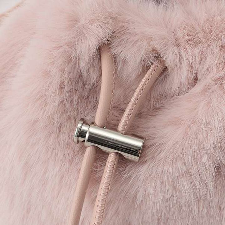 Faux Fur Shoulder Bag,Off white, medium image number 3