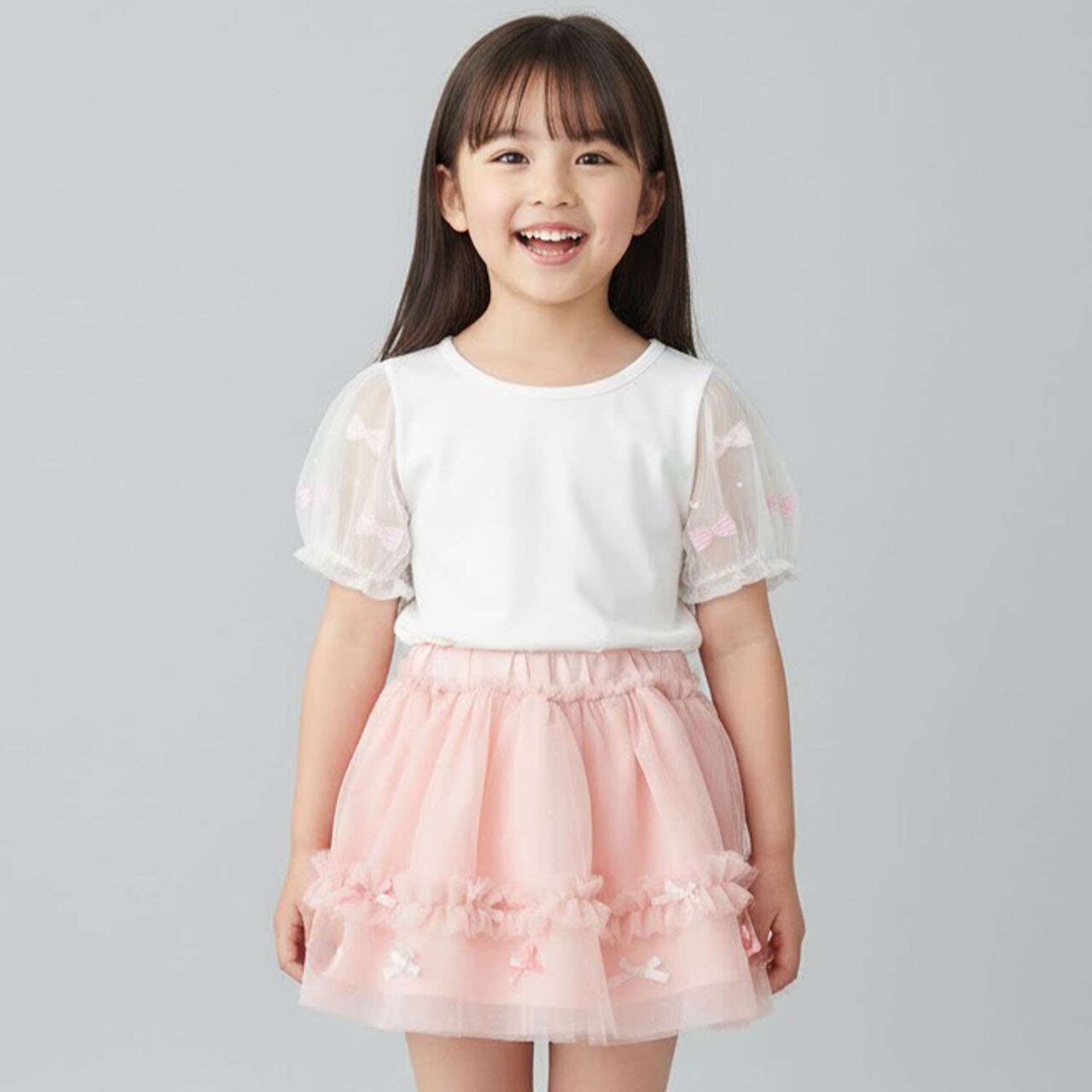 Tulle Skirt,Pink, large image number 0