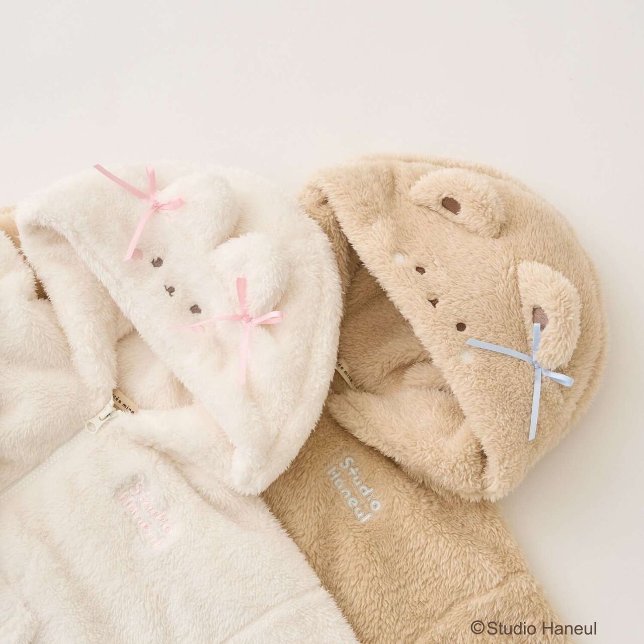 [Studio Hanul] Pam & Tarte Fluffy Zip Parka,Beige, large image number 6