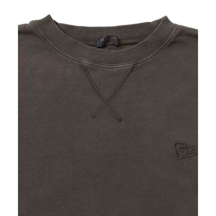 Fleece Pigment Big Sweatshirt,Deep red, medium image number 5