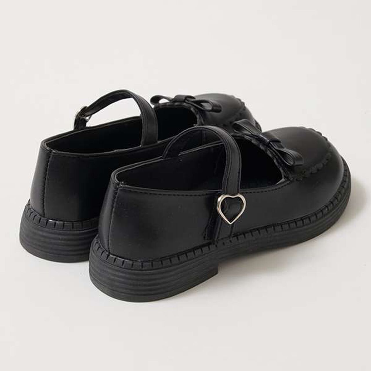 Ribbon Strap Shoes,Black, large image number 5