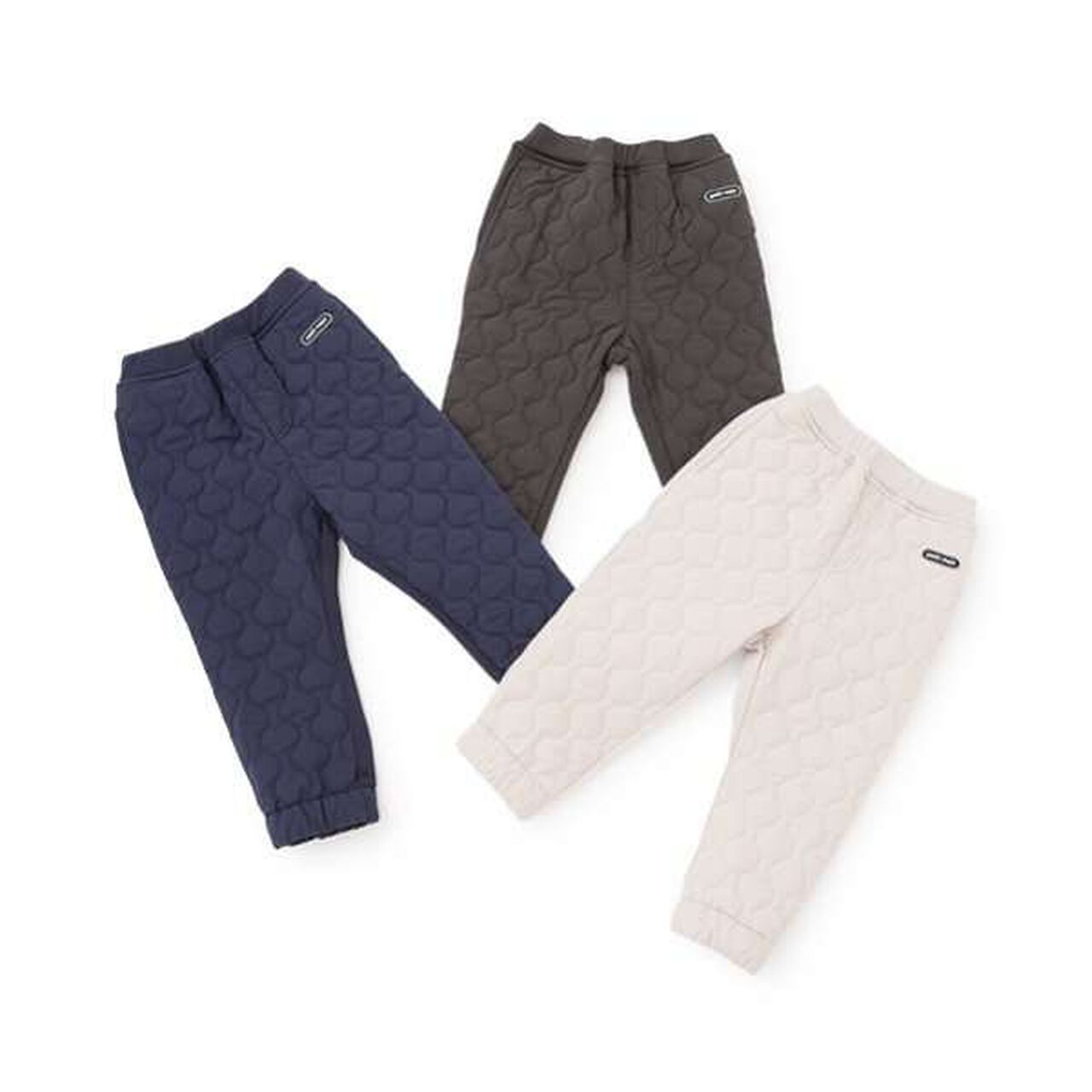 Color Block Quilted Pants,Navy, large image number 10