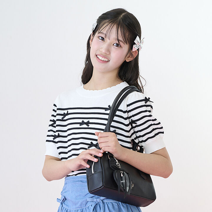 Heart Charm Long Handle Bag,Light blue, medium image number 18