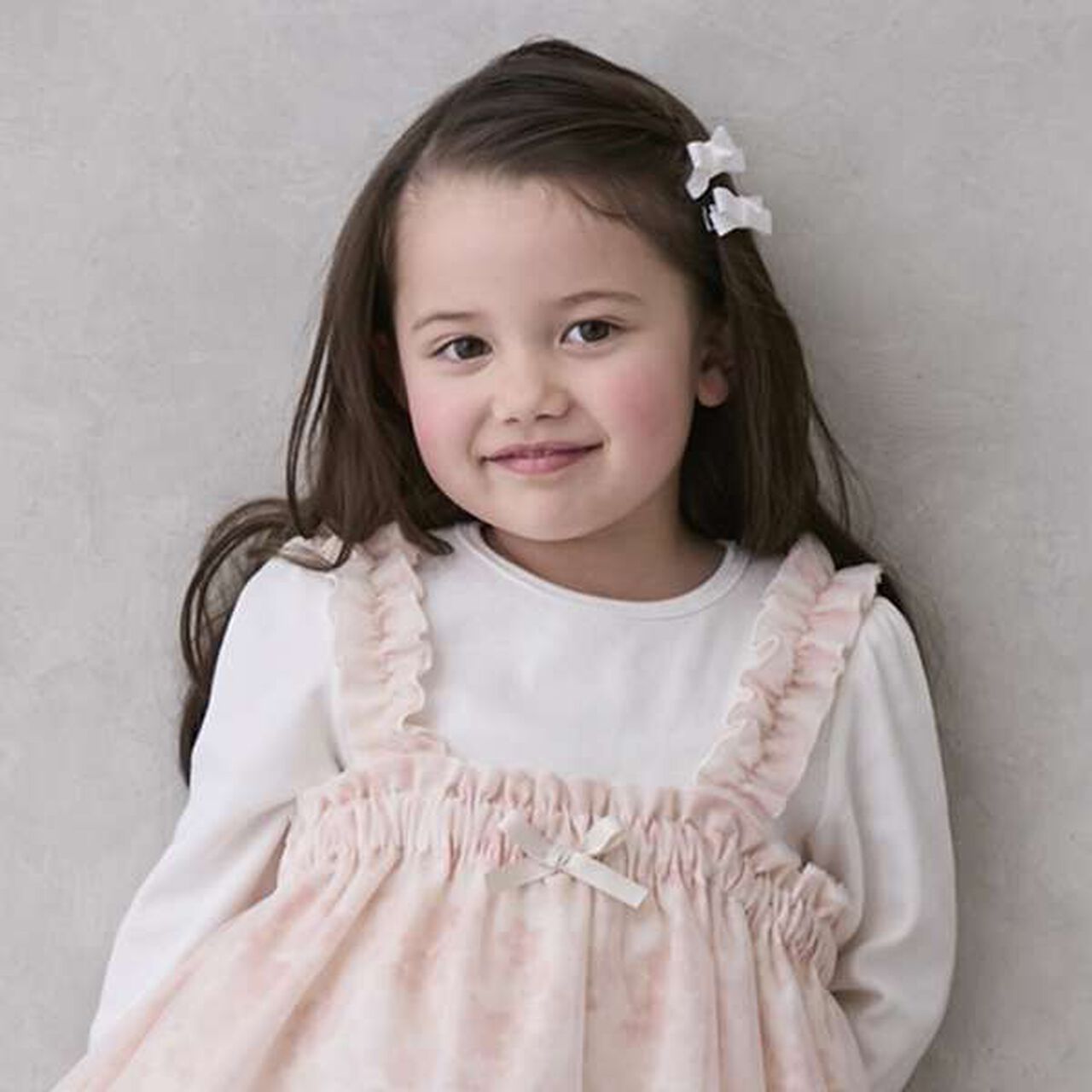 Ribbon Hair Clips 2P,Sax blue, large image number 12