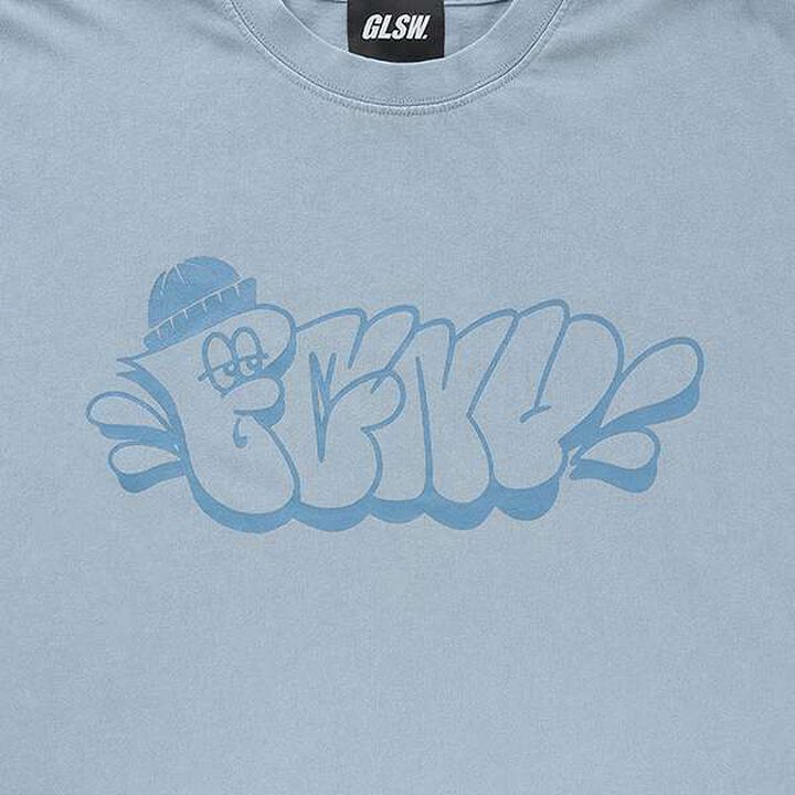 [FORGETNEVER] Heavyweight Pigment-Dyed Printed T-Shirt,Brown, medium image number 3