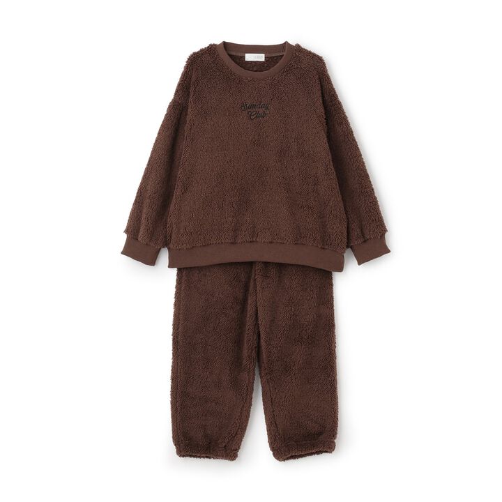 Loungewear Pullover & Pants Set,Dark brown, medium image number 0
