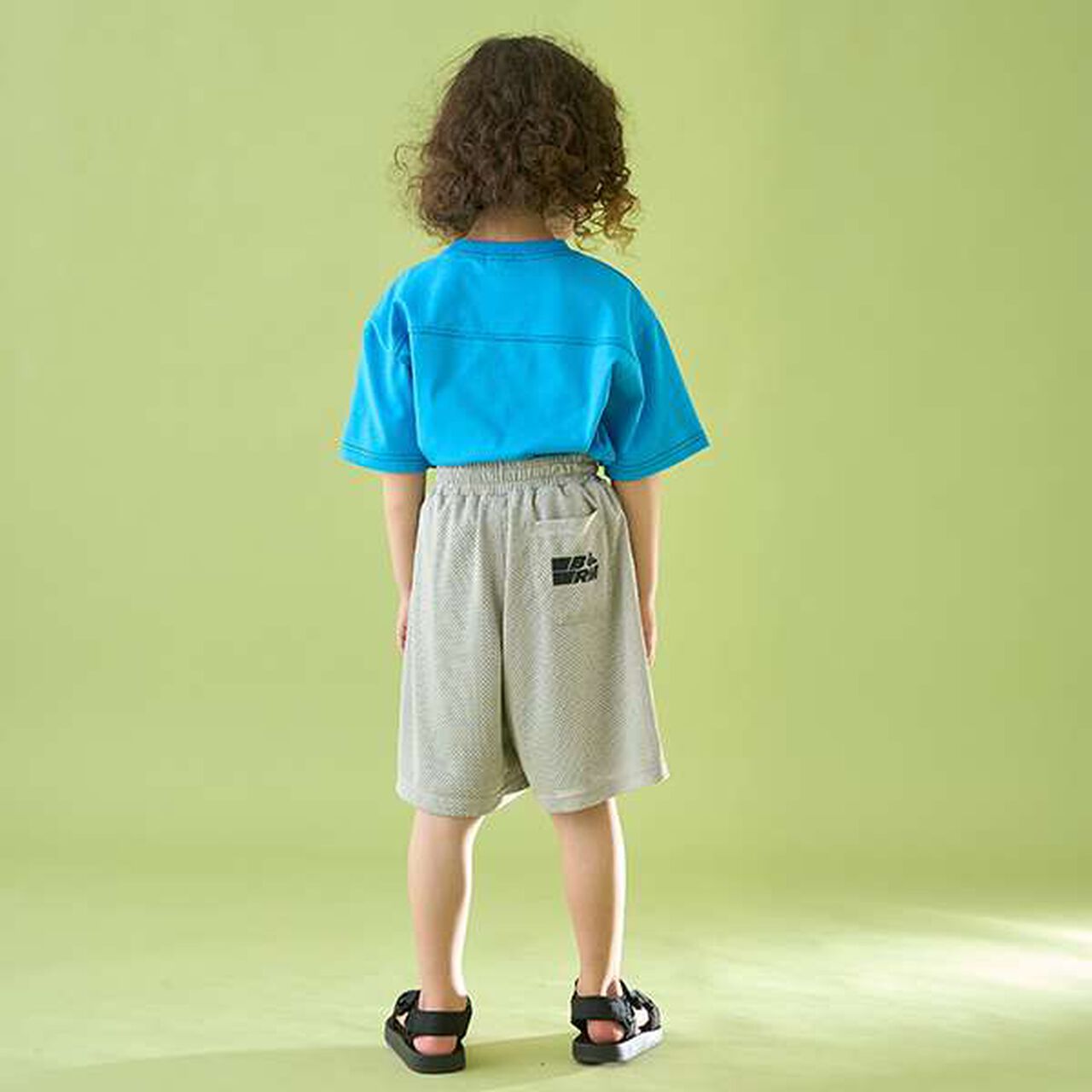 [Set Up Compatible] Mesh Half Pants,Silver gray, large image number 14