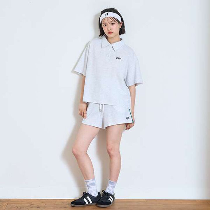 [LTXC] Loose Polo Outfit Set,Smoke white, medium image number 2