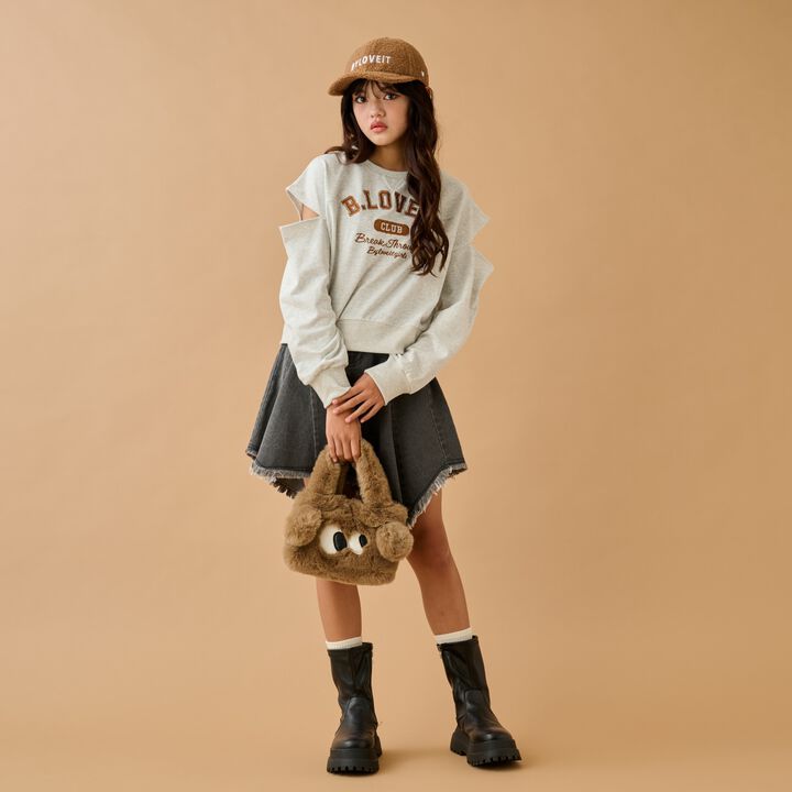 Shoulder Slit Pullover,Red, medium image number 2