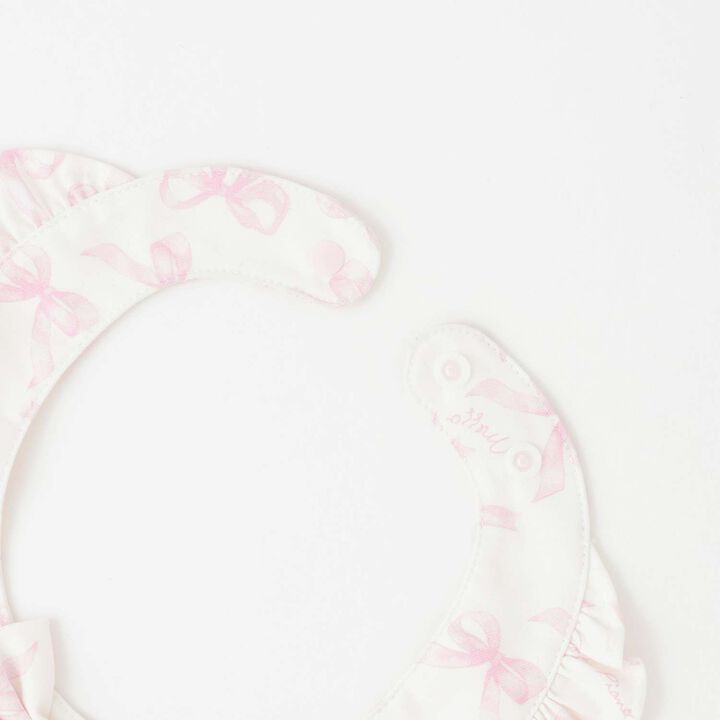 Ribbon Pattern Apron & Headband Set [Box Included],Pink, medium image number 2