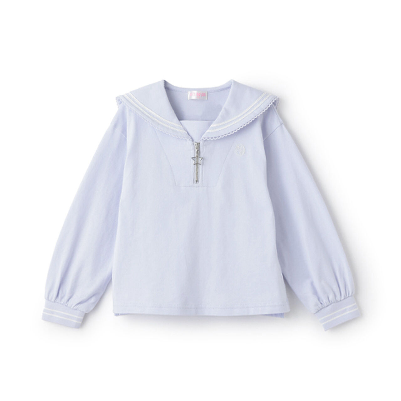 Sailor Collar Zip Pullover,Off white, large image number 11