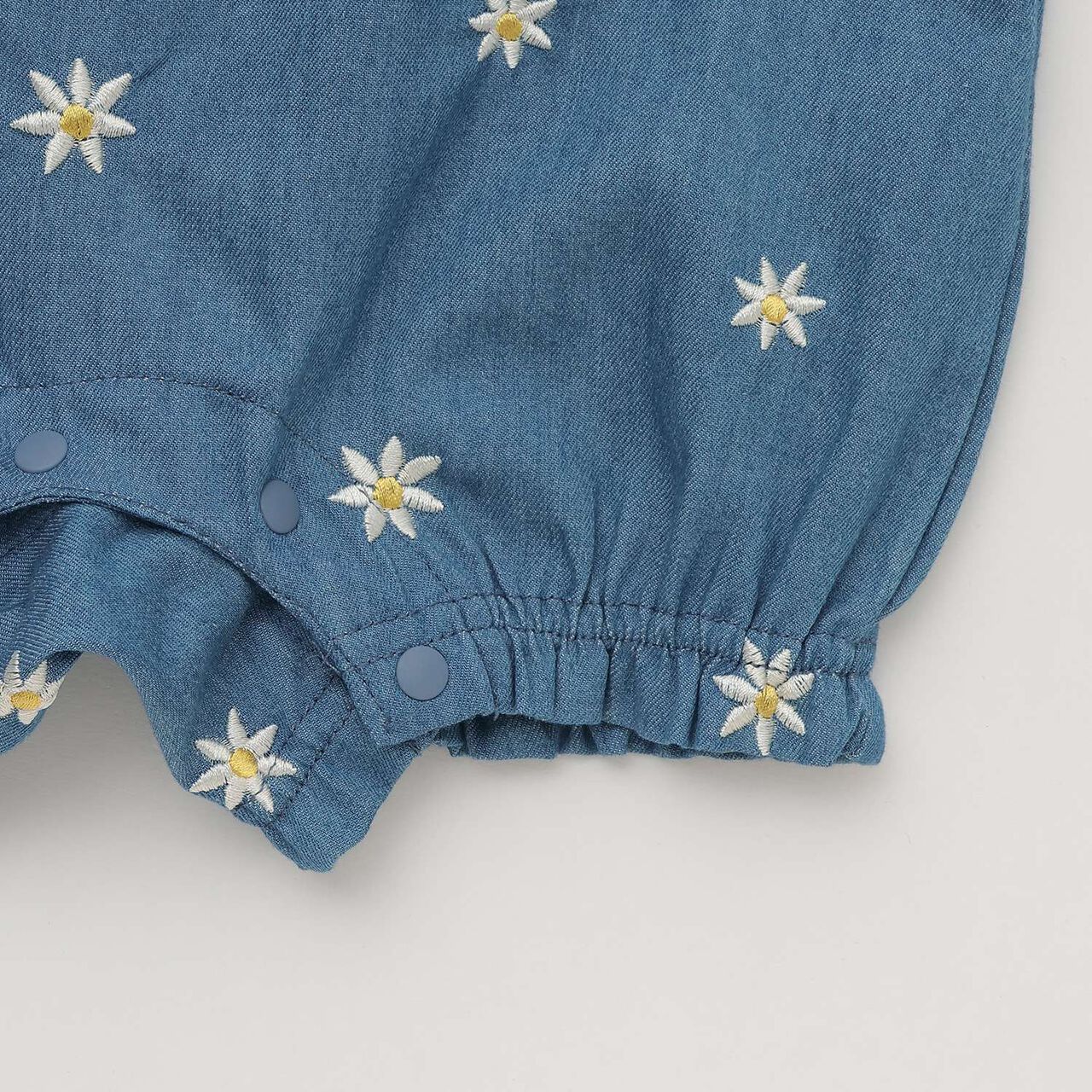 Daisy Embroidered Overalls,Ivory, large image number 4