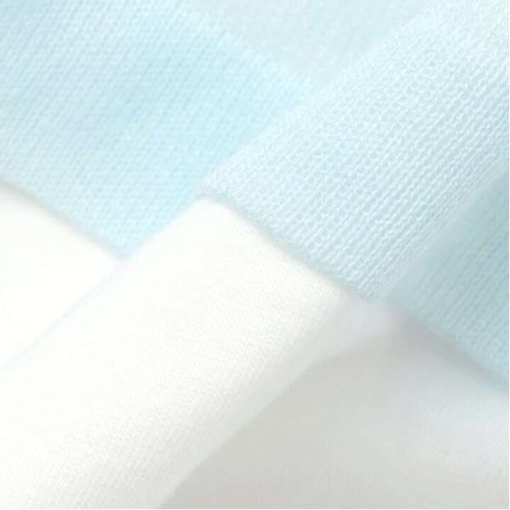 Sheer Knitwear T-Shirt Set,Light blue, medium image number 7