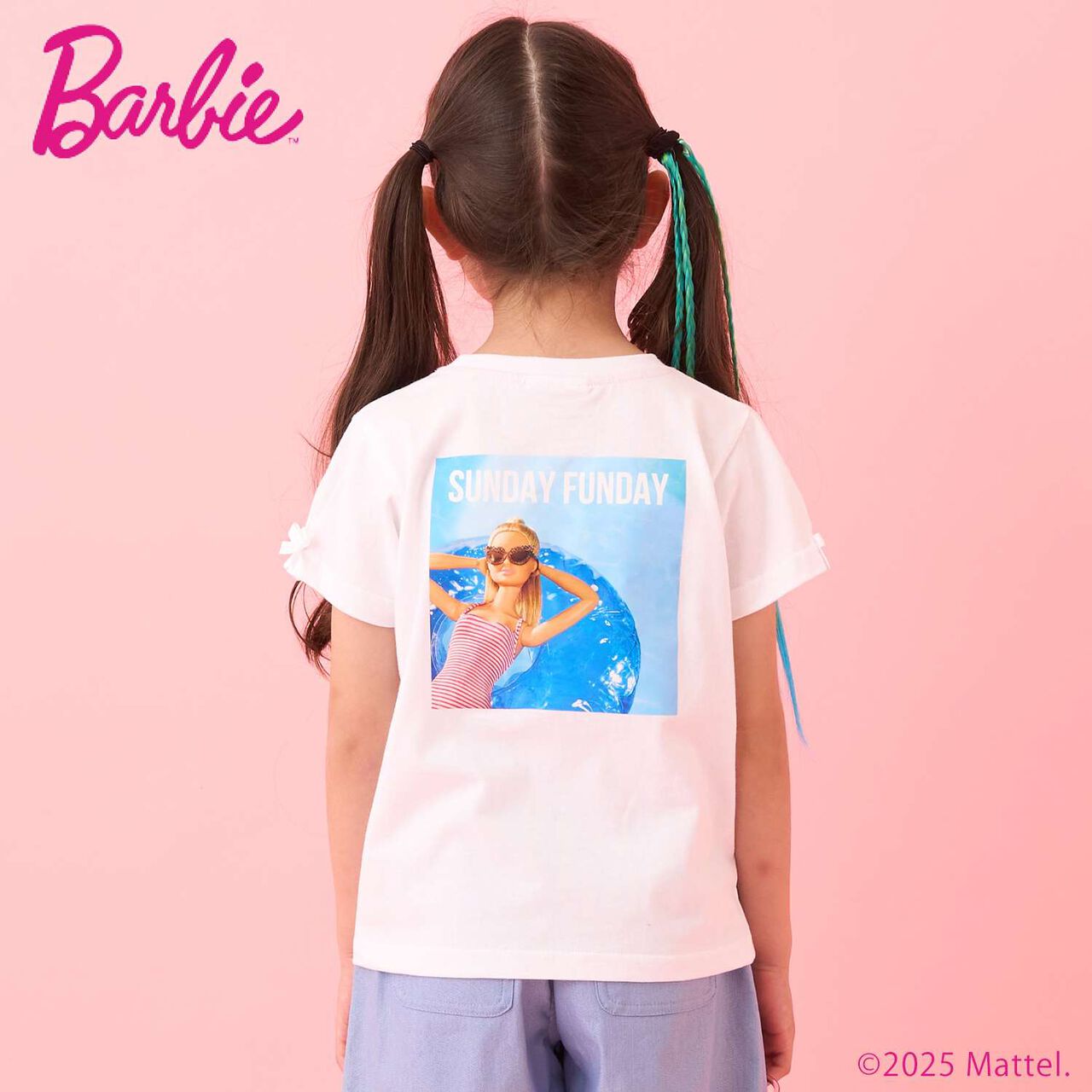 [Barbie] Sleeve Tuck T-Shirt,White, large image number 0