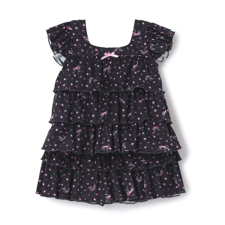 [SWIM] [UV Protection] Tiered Top & Tiered Skirt Separate Swimsuit,Lavender, medium image number 3