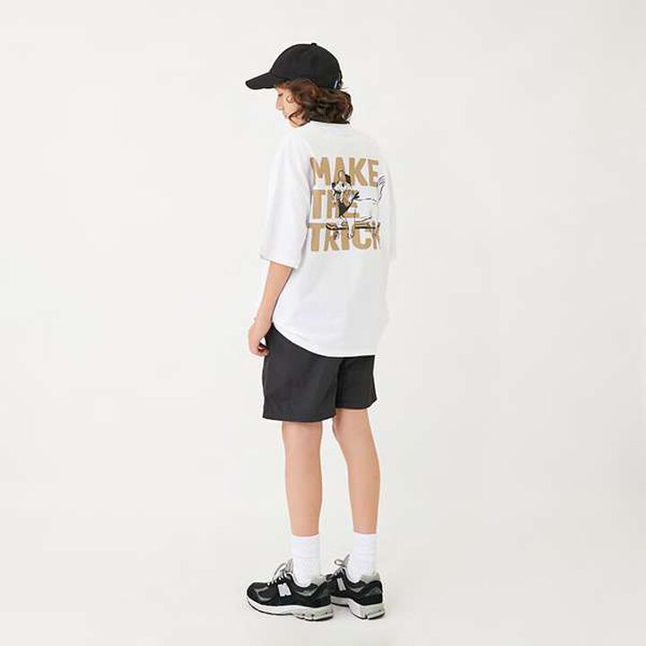 [Cool Touch] High Cool Cotton Dog Print Short Sleeve T-Shirt,Blue, medium image number 22