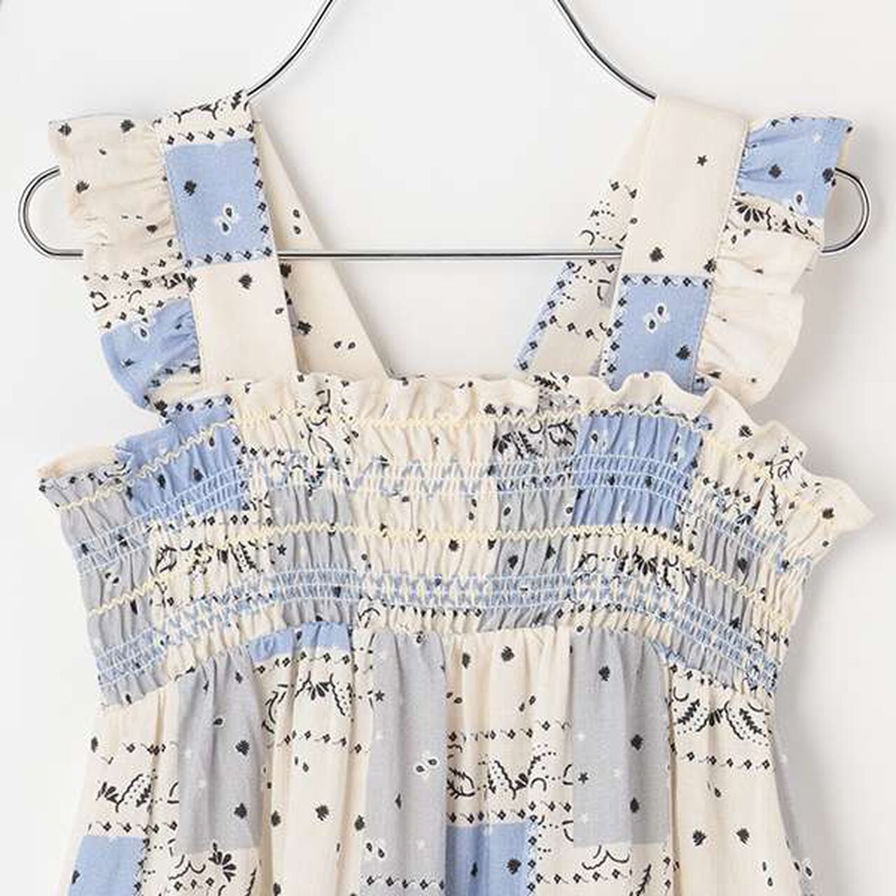 [Link] All-Over Pattern Shirred One-Piece Dress (Kids Size),Light beige, large image number 11