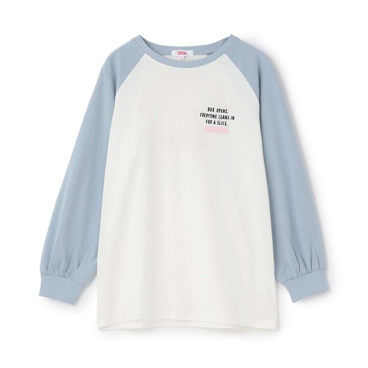 [100% Cotton] Pizza Motif Sagara Tunic Long Sleeve T-Shirt,, medium