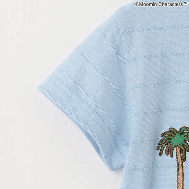 MOOMIN Jungle Embroidery Short Sleeve T-Shirt,Red, medium image number 5