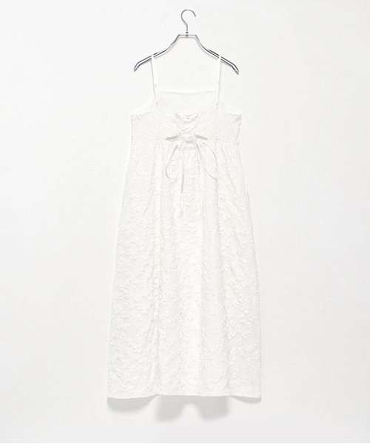 Flower Jacquard Camisole One-Piece Dress,Black, large image number 4