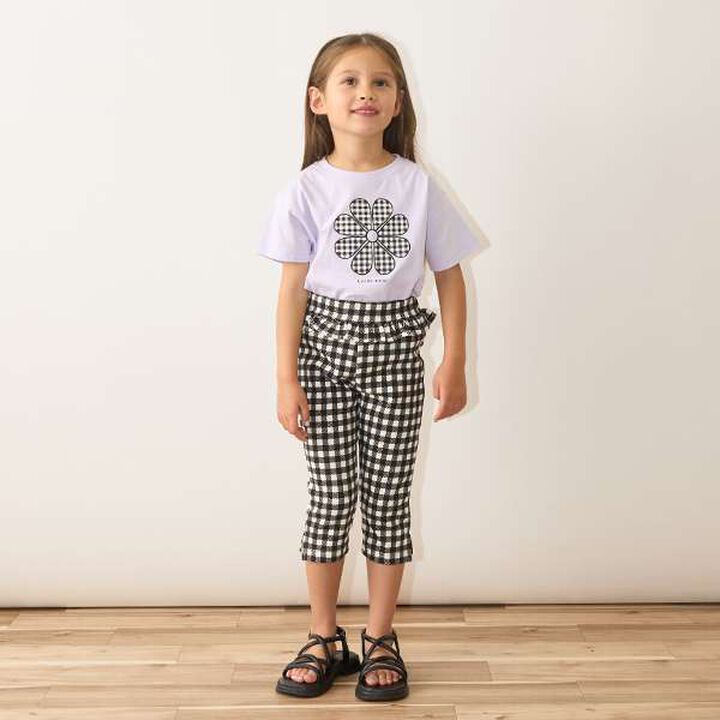 Tomo Pants Side Slit 7/8 Capri Pants,Beige, medium image number 1