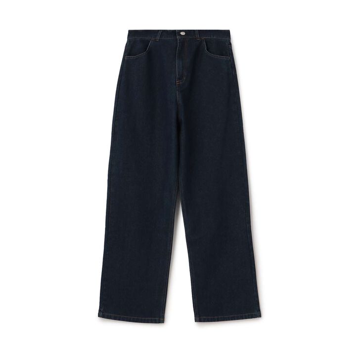 Barrel Leg Denim Pants,Navy, medium image number 7