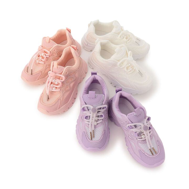 Pearl-Accented Sneakers [Kids] [Girls],Pink, medium image number 12