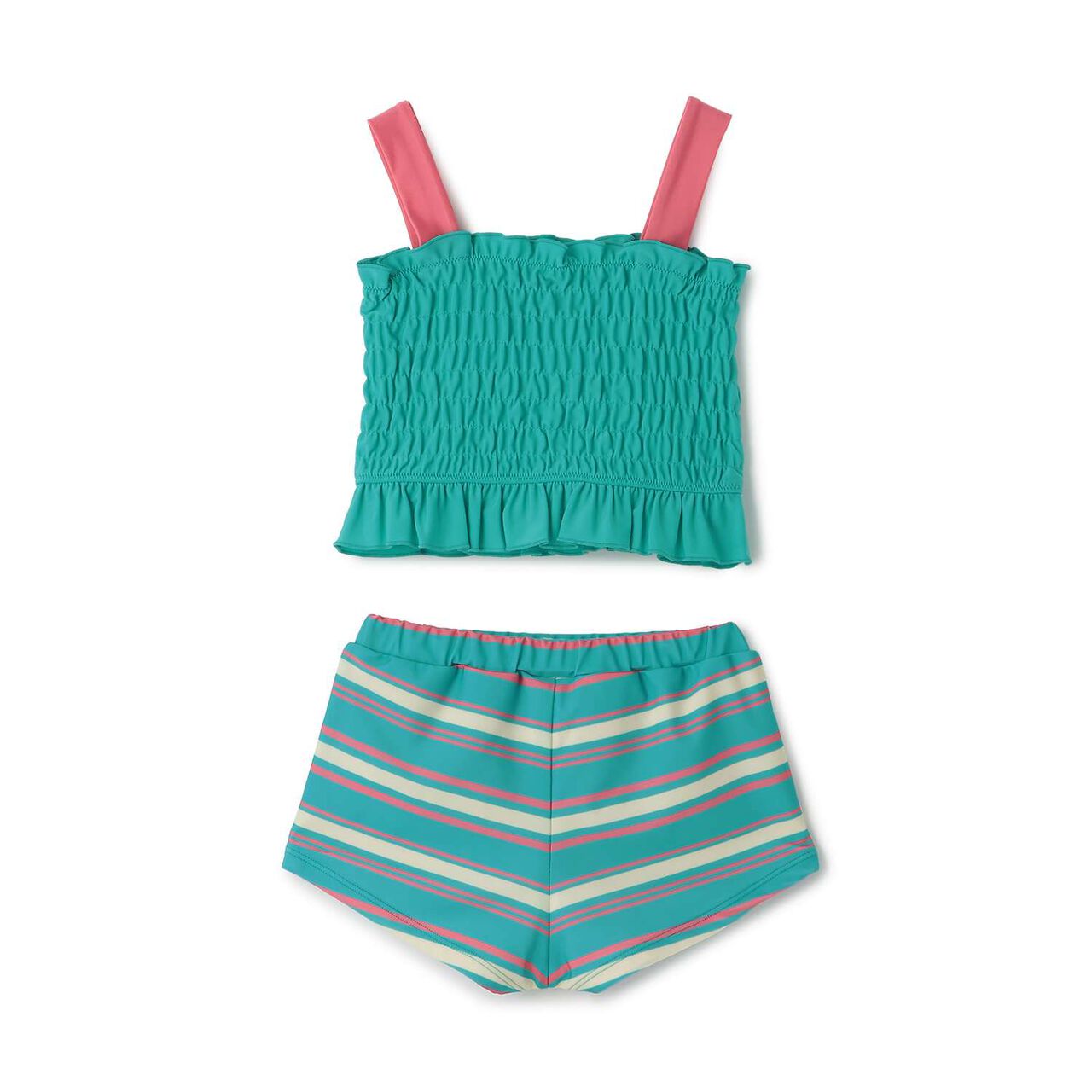 [SWIM] Girls Outfit Set,Emerald green, large image number 12