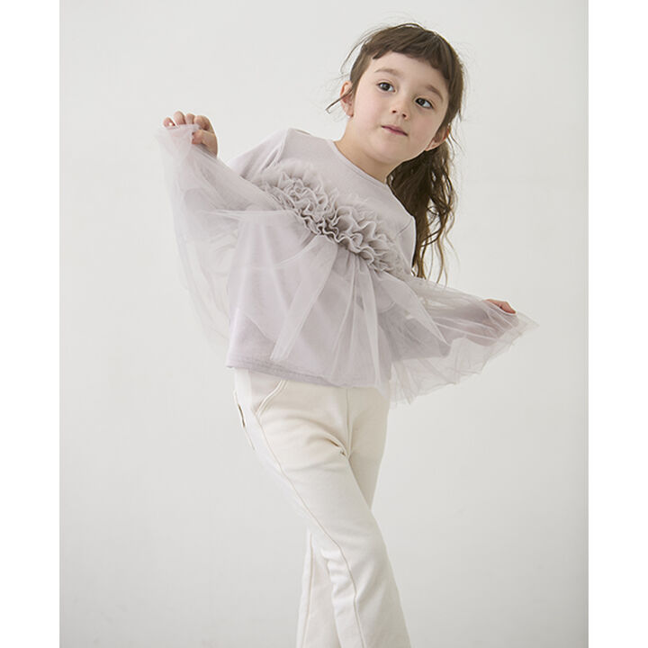 Anti-Stain Finish / Link Stretch Flare Pants,Ivory, medium image number 16