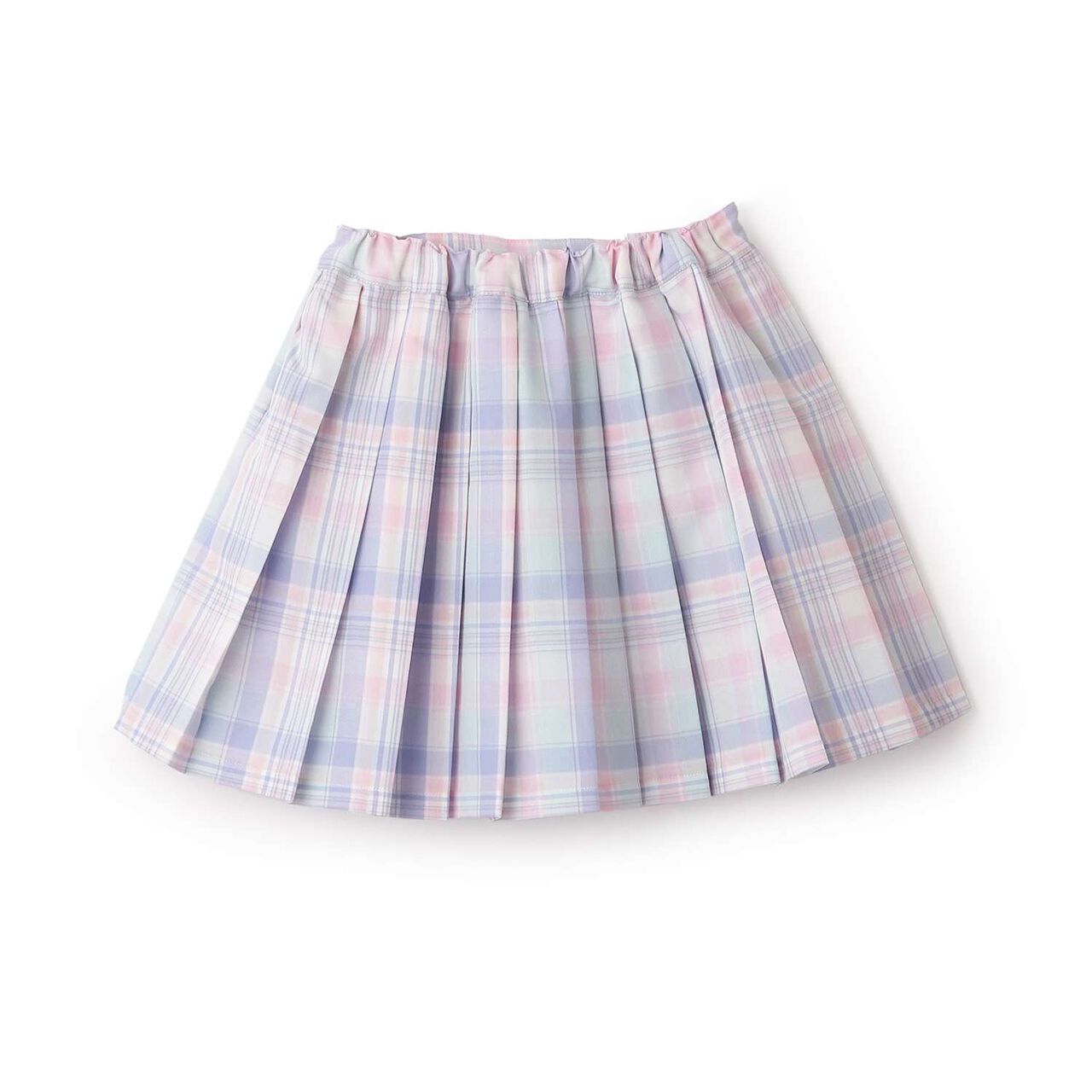 [Restock] Charm-Detail Check Pleated Skirt-Pants,Mint, large image number 1