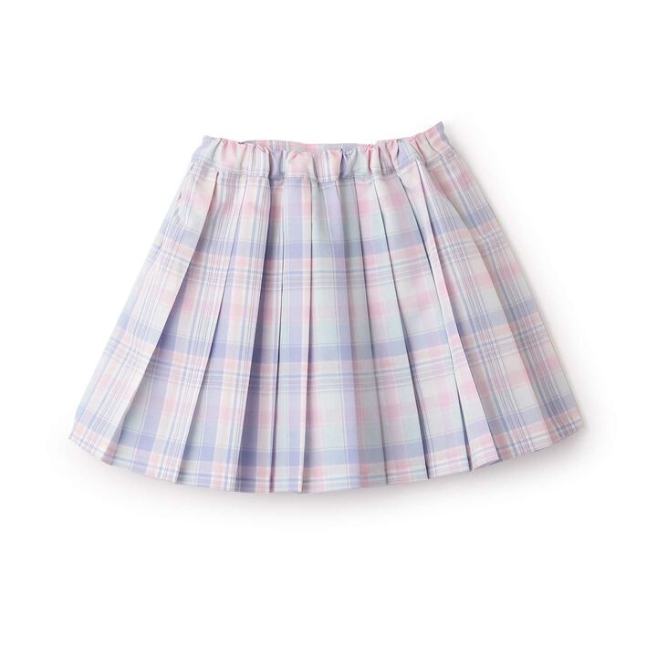 [Restock] Charm-Detail Check Pleated Skirt-Pants,Mint, medium image number 1