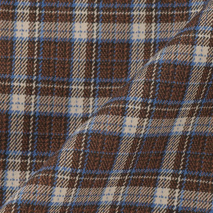 Checkered Vest-Style Set,Mocha tea, medium image number 6