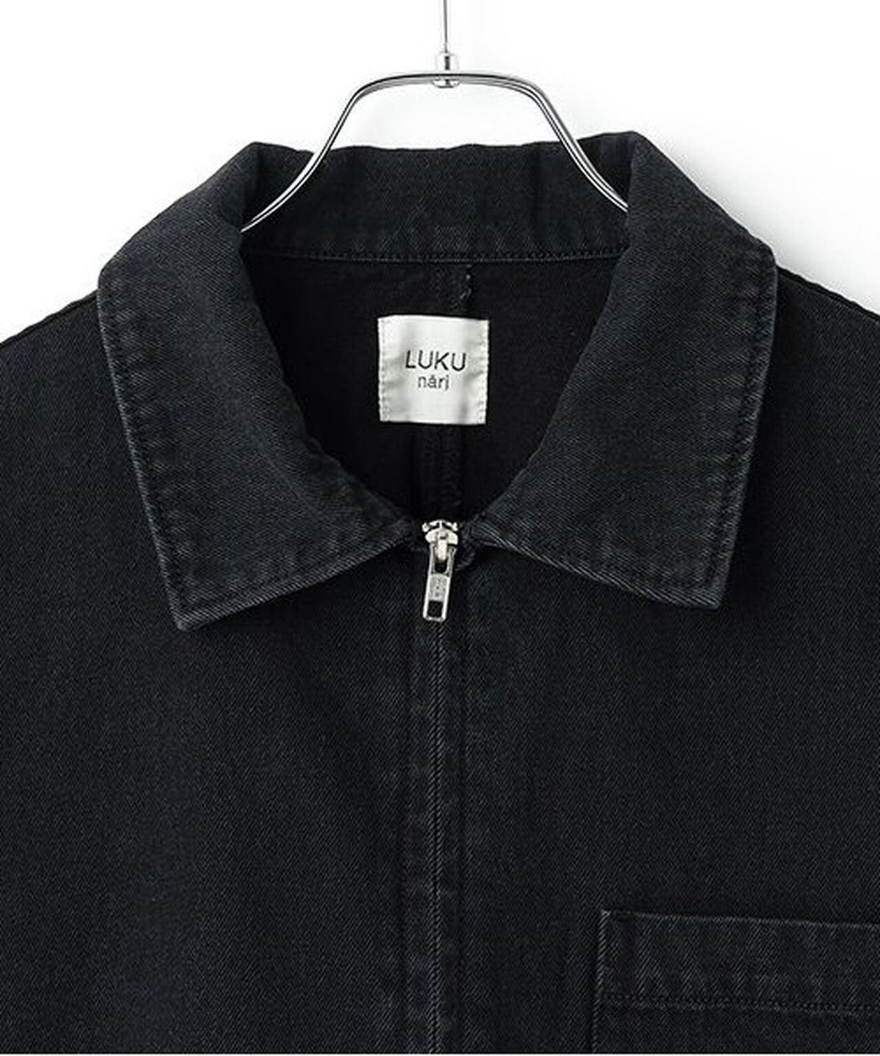 Denim ZIP Jacket,Off white, large image number 2