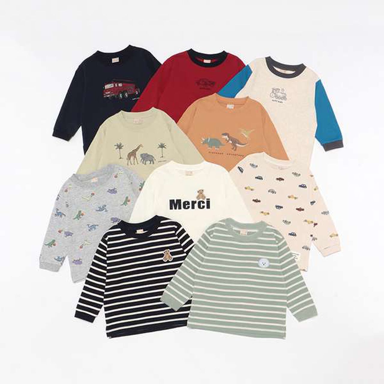 Affordable BOYS Long-Sleeve T-Shirt,Striped, large image number 7